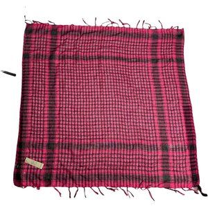 Houndstooth Pink Scarf NWT Fushia SC3048 38" X 40" Passport Tassell Alabama